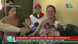 Entrega de viviendas en San Rafael del Sur: Programa Victorias del Pueblo ?