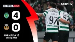 Resumo: Sporting 4-0 Rio Ave - Liga Portugal Betclic | sport tv