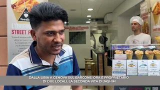 From Libya to Genoa by boat: now he owns two businesses. Jashim's second life