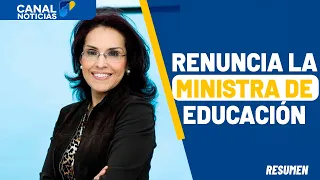Education Minister Resigns and New Appointment | Canal 1 News