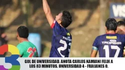 Gol de Universidad. Anota Carlos Kamiani Felix a los 83 minutos. Universidad 4 - Fraijanes 0