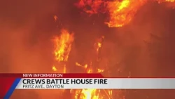 Crews battle house fire on Pritz Avenue in Dayton