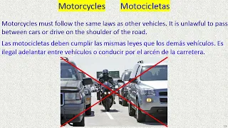 Driver's Safety Education Spanish Lesson 5