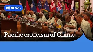 Pacific leaders critical of China's ballistic missile test | ABC NEWS
