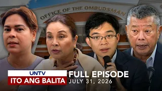 UNTV: Ito Ang Balita | July 31, 2026
