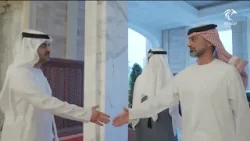 محمد بن راشد يستقبل سعود المعلا ويتبادلان التهاني بشهر رمضان المبارك