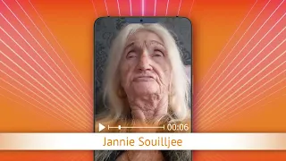 TV Oranje app video message - Jannie Souilljee