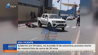 Accident on 12th of September Avenue in Mindelo results in death of motorcyclist around 30 years old