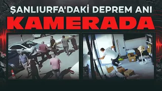 Şanlıurfa'da meydana gelen 5,4 büyüklüğündeki #deprem anı kamerada