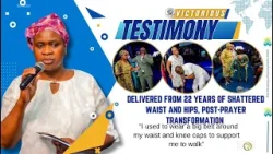 Delivered from 22 years of shattered waist and hips, post-prayer transformation