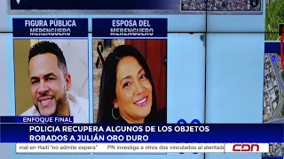 Police recover some of the items stolen from Julián Oro Duro