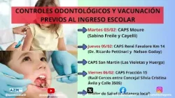 Controles odontológicos y vacunación previos al ingreso escolar