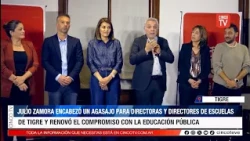 Julio Zamora recognized Tigre school principals and reaffirmed his commitment to education