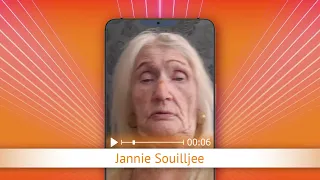 TV Oranje app video message - Jannie Souilljee