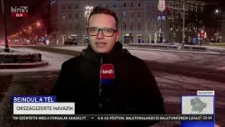Megmutatja zord arcát a tél, lassul a forgalom a fővárosban - HírTV