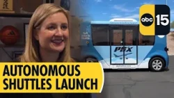 Driverless shuttles hit the road at Phoenix Sky Harbor
