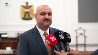 Kerkük Valisi Mehmet Seman Ağa, BP Irak Genel Müdürü Zeyd el-Yasiri'yi makamında kabul etti.