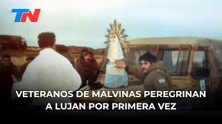 Falklands War veterans made a pilgrimage to the Luján Basilica for the first time