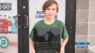 Nine-year-old helps man who collapsed at gas station