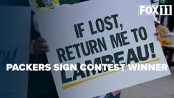 Winning a sign contest gives New Mexico Packers fan his first NFL experience