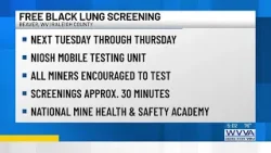 Coal miners can get free Black Lung screenings in Beaver next week
