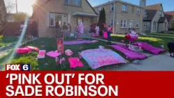 Pink Out for Sade Robinson outside Maxwell Anderson's home | FOX6 News Milwaukee