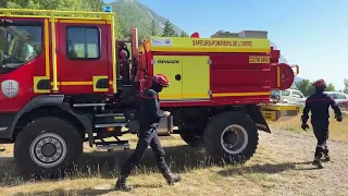 Exercice sapeurs-pompiers à la Bastille