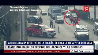 CINCO TV - EVADED A CHECKPOINT, STRUCK A POLICE OFFICER, AND WAS ARRESTED AFTER A PURSUIT