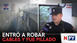 Entró a robar cables y accesorios sanitarios Entró a robar cables y accesorios sanitarios
