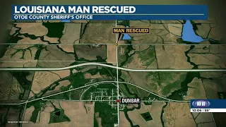 Louisiana man rescued from floodwaters in eastern Nebraska