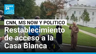 Un juez ordena a la Casa Blanca que restablezca el acceso a los medios de comunicación excluidos