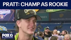World Series: Cooper Pratt on winning the World Series in his rookie year | FOX6 News Milwaukee