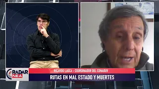 RADAR NEA: COMPLAINT OVER THE POOR CONDITION OF NATIONAL HIGHWAYS. RICARDO LASCA, CONADUV COORD.