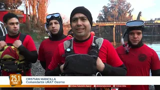 Continúa búsqueda de joven que cayó al río Rahue: URAT Osorno mantiene operativo