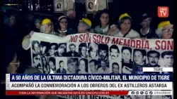CINCO TV - EMOTIVO HOMENAJE A LOS TRABAJADORES DEL EX ASTILLEROS ASTARSA EN TIGRE