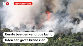 Grote natuurbrand in Noord-Limburg: geen treinen en camping ontruimd
