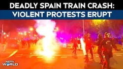 Spain Protests | Far-right Groups And Police Clash In Madrid During Deadly Train Crash Protests