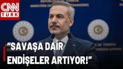 SON DAKİKA?Hakan Fidan'dan Savaş Açıklaması! "Savaşın Yayılmasını Önlemek İçin Çaba İçerisindeyiz"