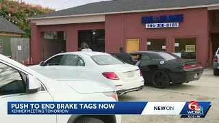 Kenner meeting to continue push to end brake tags