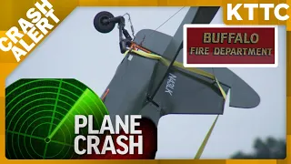 A plane carrying two passengers crashes at Minnesota Municipal Airport