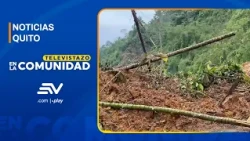 Bolívar: At least 3 sections of the road are blocked by landslides | Televistazo | Ecuavisa