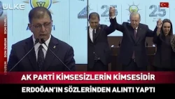 "The AK Party Is the Voice of the Voiceless!" He Quoted Erdoğan