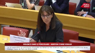 Violence in after-school programs: before the Senate, Anne Hidalgo speaks of a "collective failure"