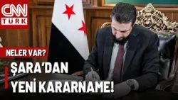Şara'nın İmzaladığı Kararname Ne Diyor? O Kararname "Terörsüz Türkiye" Sürecini Nasıl Etkiler?