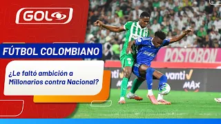 “Millonarios no tuvo la ambición de ir a buscar el partido frente a un Nacional con muchas bajas”
