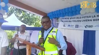 Direktè jeneral DINEPA a Ing. Théophil Ostinvil inogire yon sèvis dlo potab nan komin Vallière.