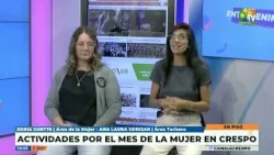 Sonia Goette Ana Laura Udrizar - Actividades por el mes de la mujer en Crespo