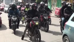 15 OCT 2026 Motociclistas despiden a repartidor fallecido en accidente en el puente Lo Gallardo