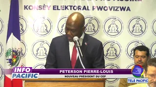 CEP installs Peterson Pierre Louis as new president of the electoral institution