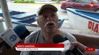 Pescadores de Playa Norte no han podido trabajar por Mar de fondo
